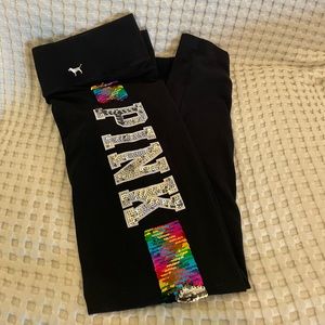 Sequin VS PINK Leggings